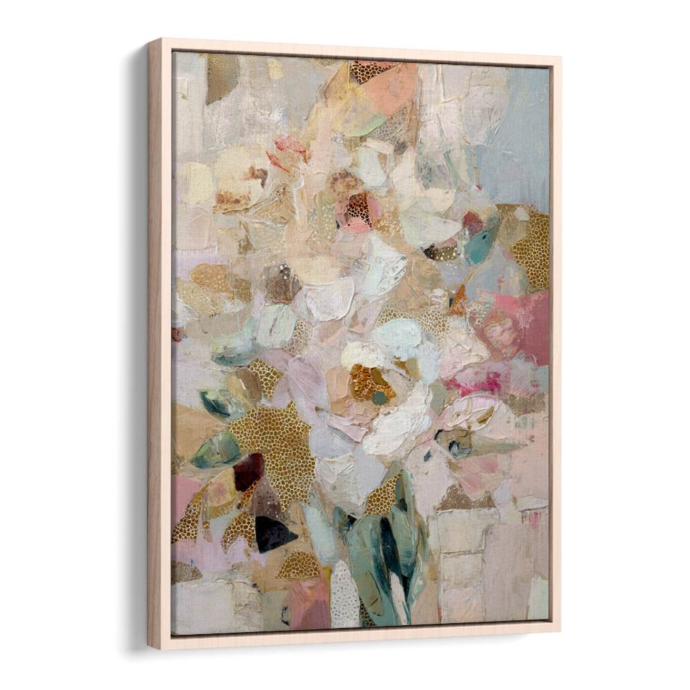 BLUSH GOLD ABSTRACT FLOWERS
