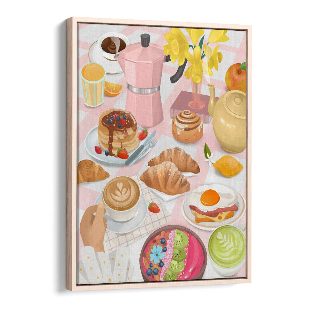 Oakwood Floater BREAKFAST & BRUNCH kitchen posters — breakfast spread with coffee and pastries