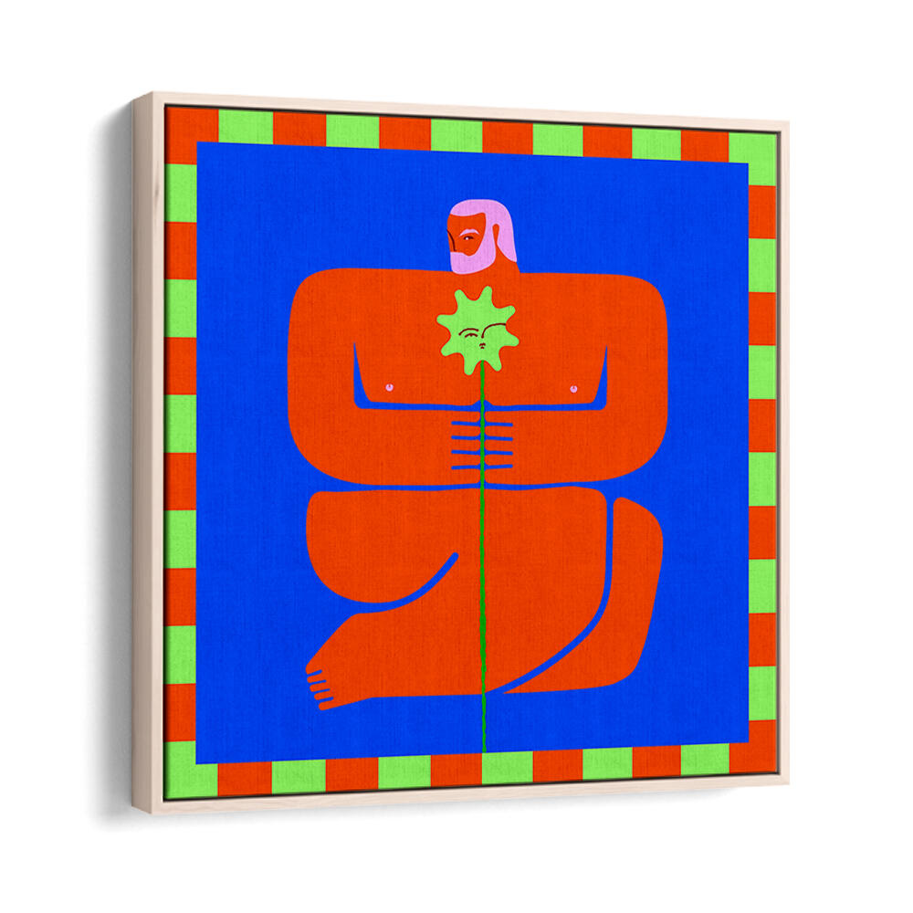 CONTEMPLATIVE EMBRACE , POP ART PAINTINGS