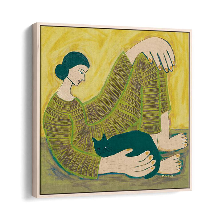 COZY WOMAN AND CAT