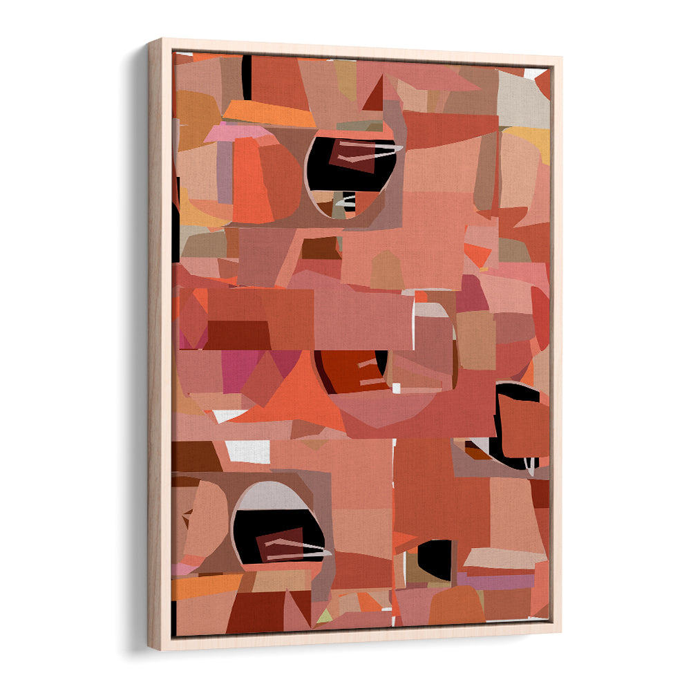Vibrant DEEP PINK GEOMETRIC SHAPES IV art print enhances modern spaces with bold design and colors. Perfect for decor.