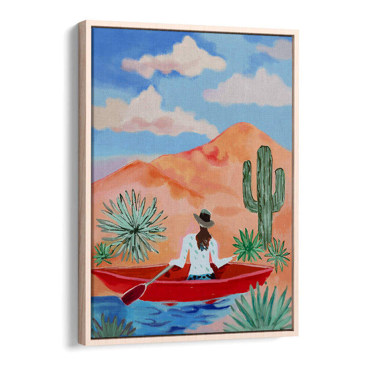 DESERT ROWING DREAM , COWBOY & MODERN AMERICANA PAINTINGS