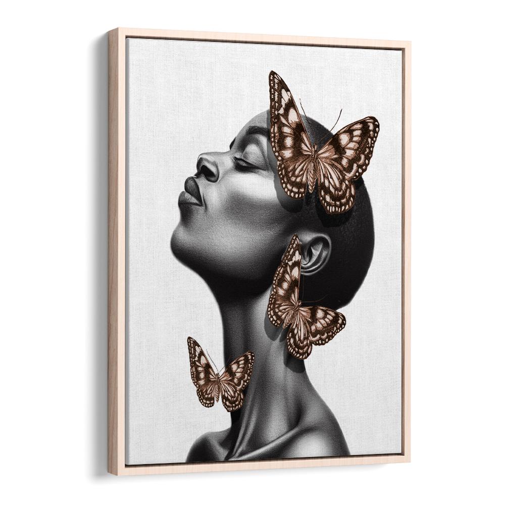 DREAMING BLACK WOMAN BUTTERFLIES