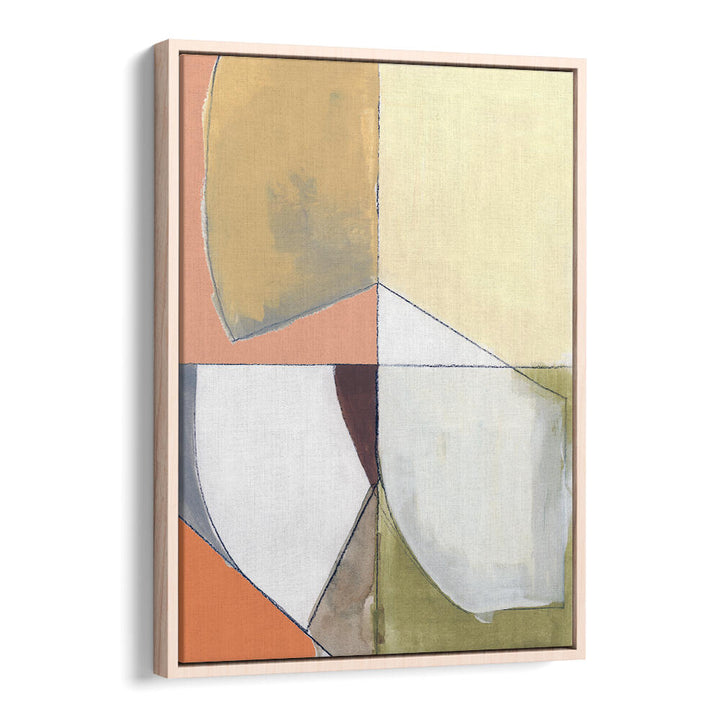 DUSTY PINK YELLOW ABSTRACT I , ABSTRACT PAINTINGS