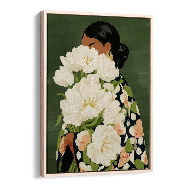 ELEGANT WOMAN AND FLOWERS