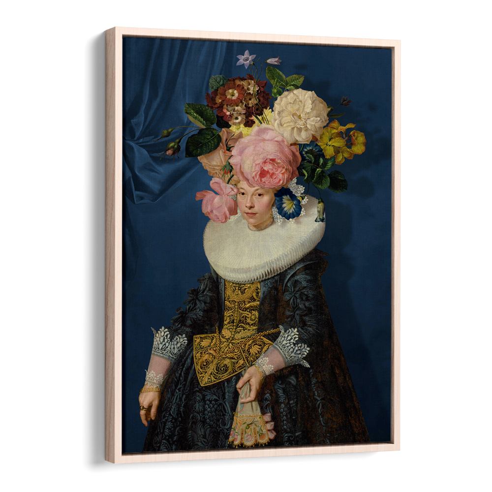ELEGANT WOMAN FLORAL HEADDRESS