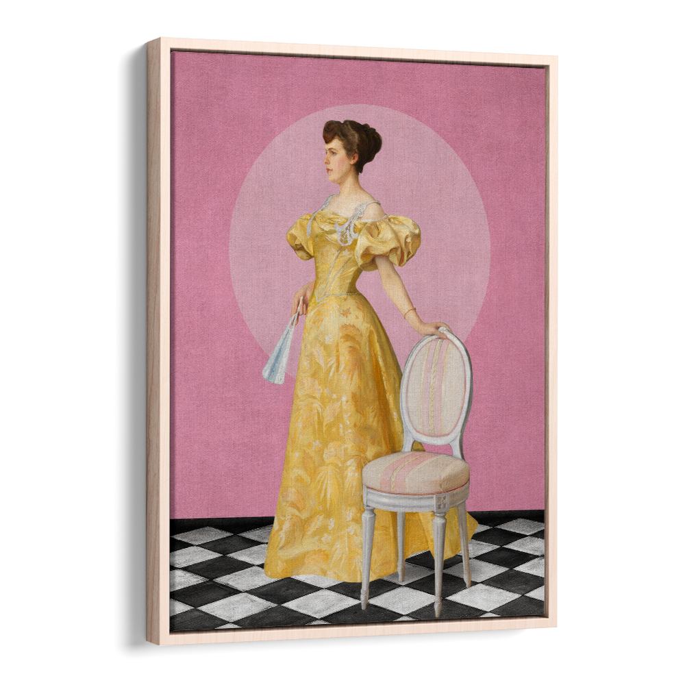 ELEGANT WOMAN IN YELLOW