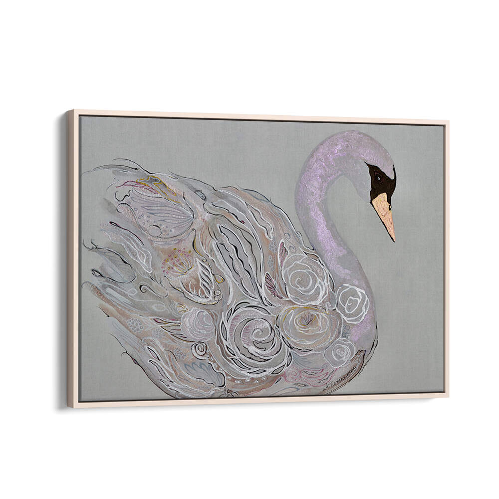 Transform your space with the Elegant Swan, a stunning abstract animal painting that captures wildlife's grace.