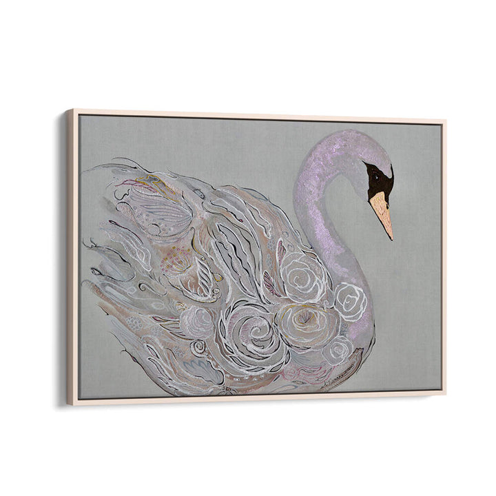 Transform your space with the Elegant Swan, a stunning abstract animal painting that captures wildlife's grace.