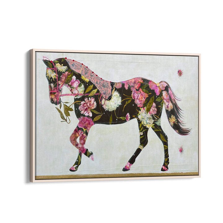 Colorful horse artwork showcasing EQUESTRIAN ELEGANCE, ANIMAL PAINTINGS, perfect for nature lovers' decor.