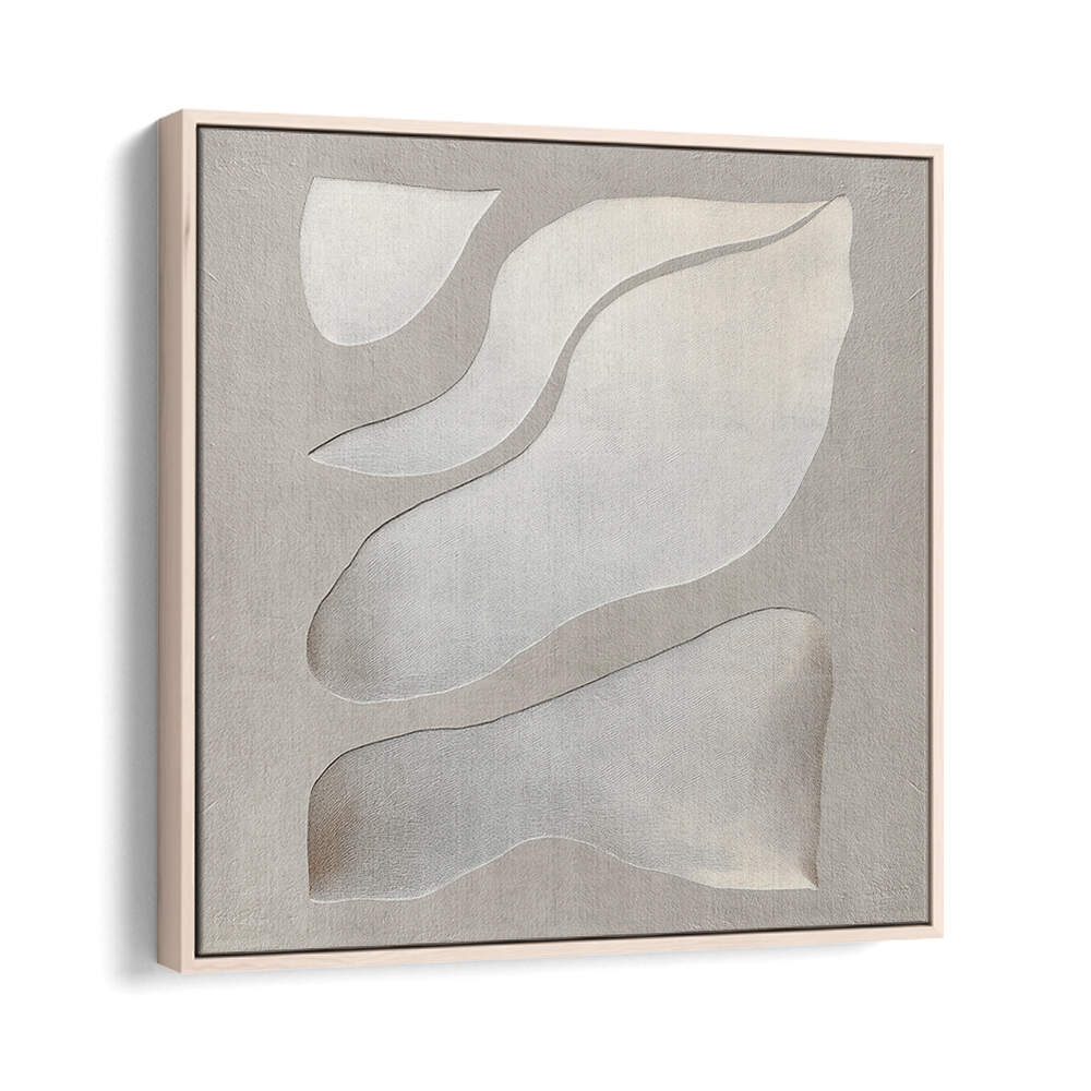 FLOWING SHAPES IN SOFT NEUTRAL TONES , ABSTRACT PAINTINGS