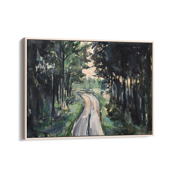 Serene Forest Pathway, Landscape Paintings capture nature's beauty, perfect for enhancing any space with tranquility.