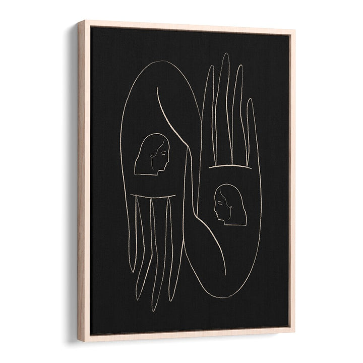 Elegant FRIENDLY HANDS, LINE ART PAINTINGS showcase unique hand designs, perfect for modern decor and comfort.
