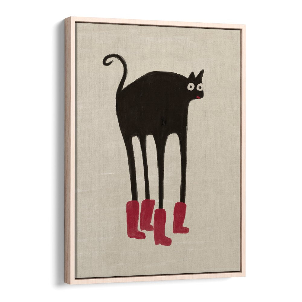 FUNNY BLACK CAT BOOTS