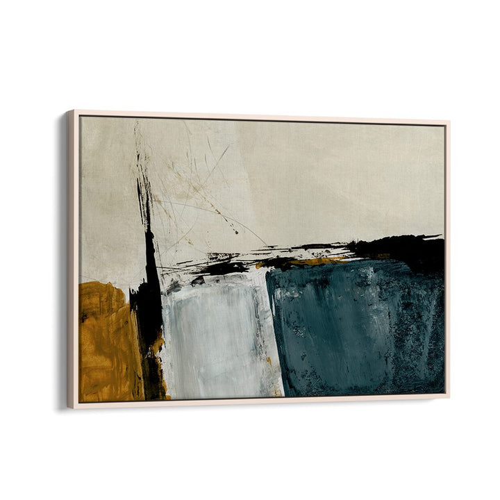 GEOMETRIC OCHRE ABSTRACT
