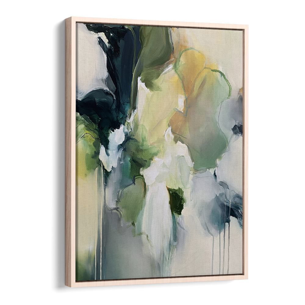 GREEN YELLOW ABSTRACT BLOOM