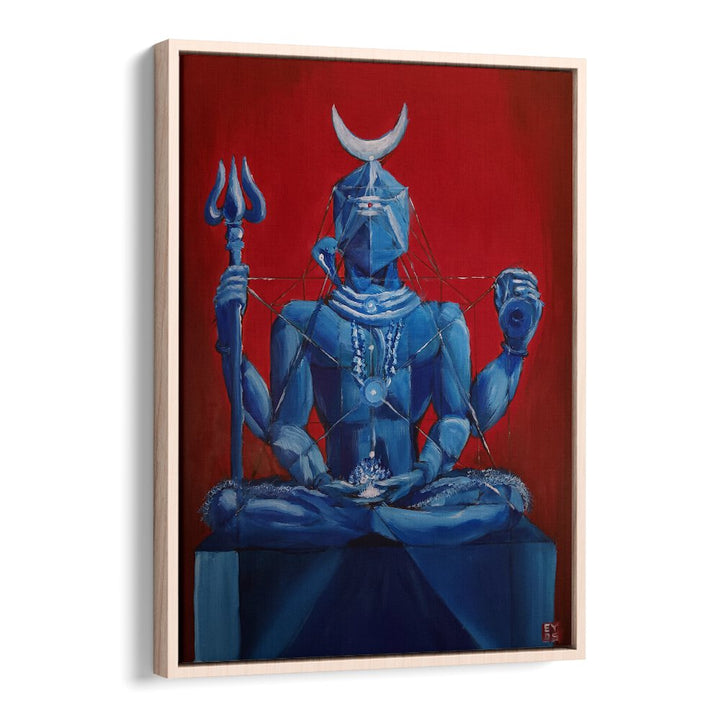 Vibrant I AM E SHIVA, INDIAN ART PAINTINGS by Imagineers Studio, embodying divine consciousness and cosmic essence.