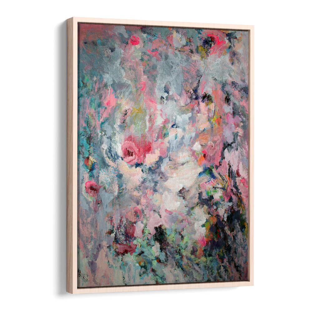 INDECENT PINK , FLORAL FLOWER PAINTINGS