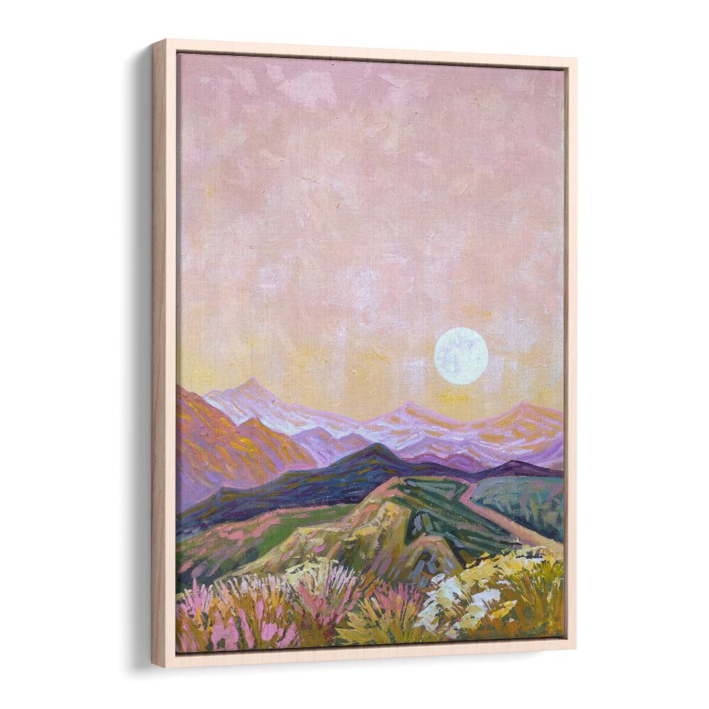Serene Moon Hills Landscape Paintings capturing ethereal beauty, perfect for transforming your home decor.