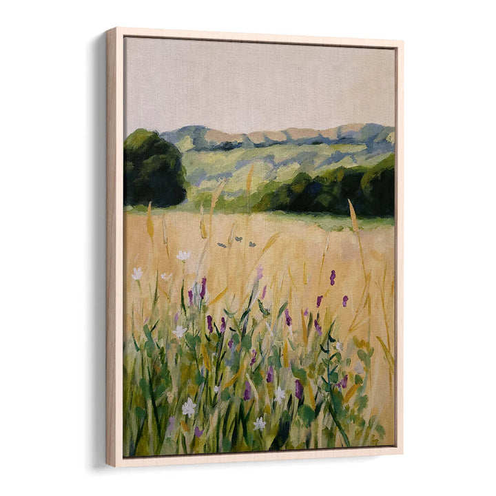 OAKS AND TALL GRASS , LANDSCAPE PAINTINGS