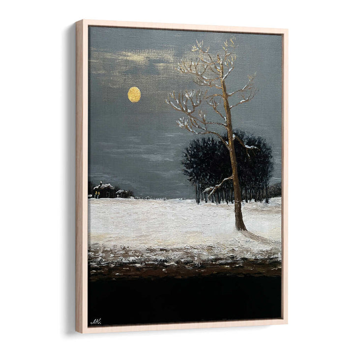 ON THE OUTSKIRTS OF A SNOWY EVENING FOREST