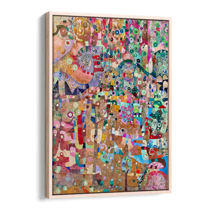 Oakwood ORANGE SWIRL , ABSTRACT PAINTINGS — vibrant orange swirl with layered texture and fluid motion