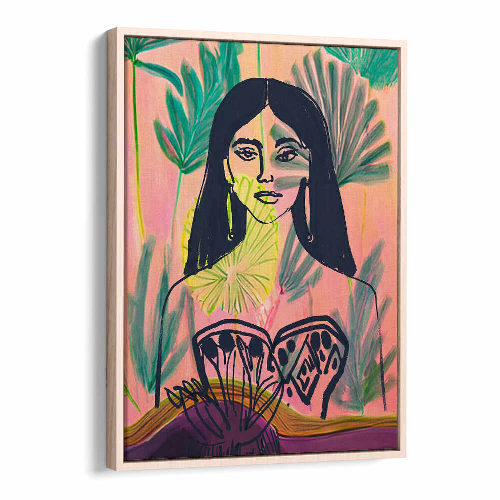 PALM GARDEN GODDESS , PORTRAITS & FIGURATIVE ILLUSTRATIONS