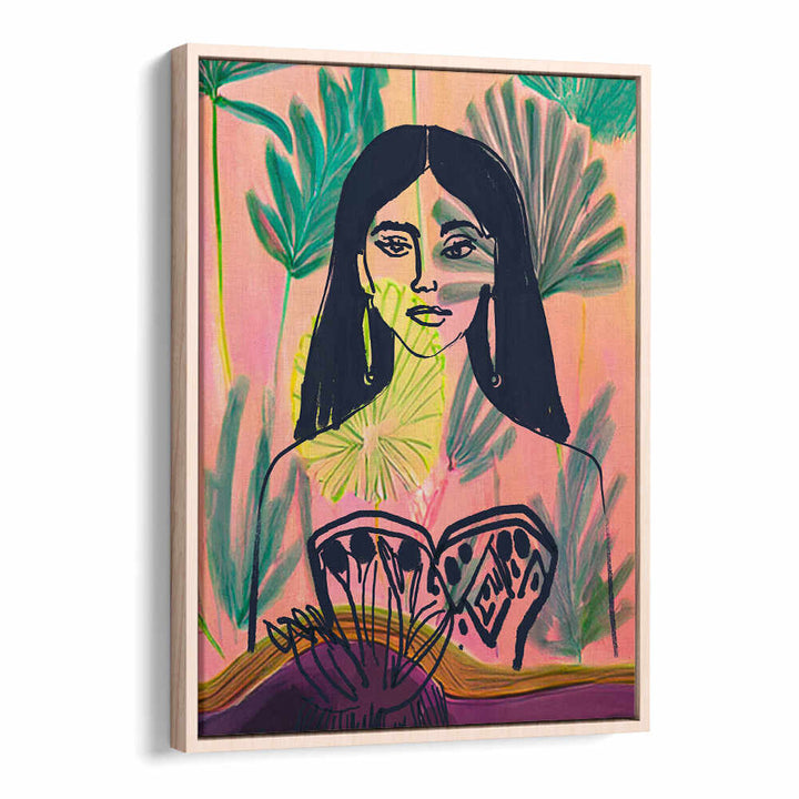 PALM GARDEN GODDESS , PORTRAITS & FIGURATIVE ILLUSTRATIONS