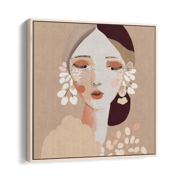 PORTRAIT OF A WOMAN WITH A CALM EXPRESSION , PORTRAITS & FIGURATIVE ILLUSTRATIONS