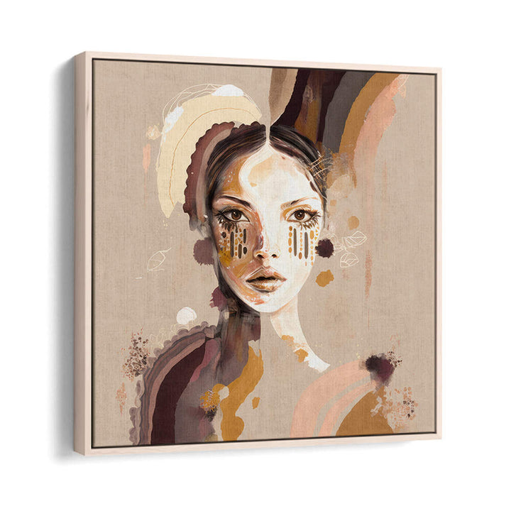 PORTRAIT OF A WOMAN WITH A SERENE EXPRESSION , PORTRAITS & FIGURATIVE ILLUSTRATIONS