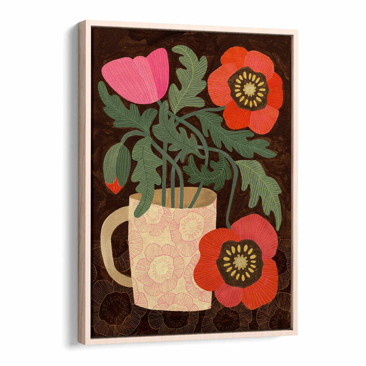 RED POPPIES IN A MUG