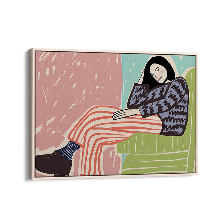 RELAXED WOMAN SITTING