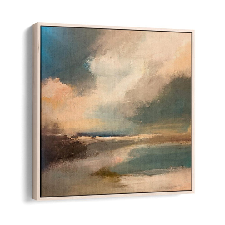 Experience tranquility with SERENE SEASCAPE DYNAMIC SKY, a captivating landscape painting perfect for any space.