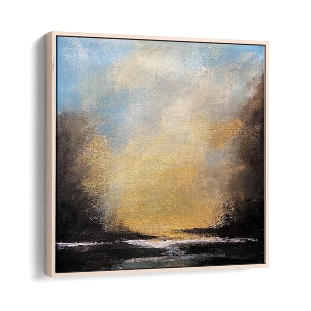 Sunset Tranquil Horizon, landscape paintings showcasing vibrant colors and serene beauty for your home decor.