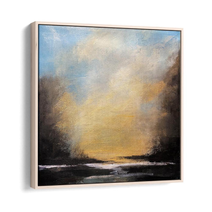 Sunset Tranquil Horizon, landscape paintings showcasing vibrant colors and serene beauty for your home decor.