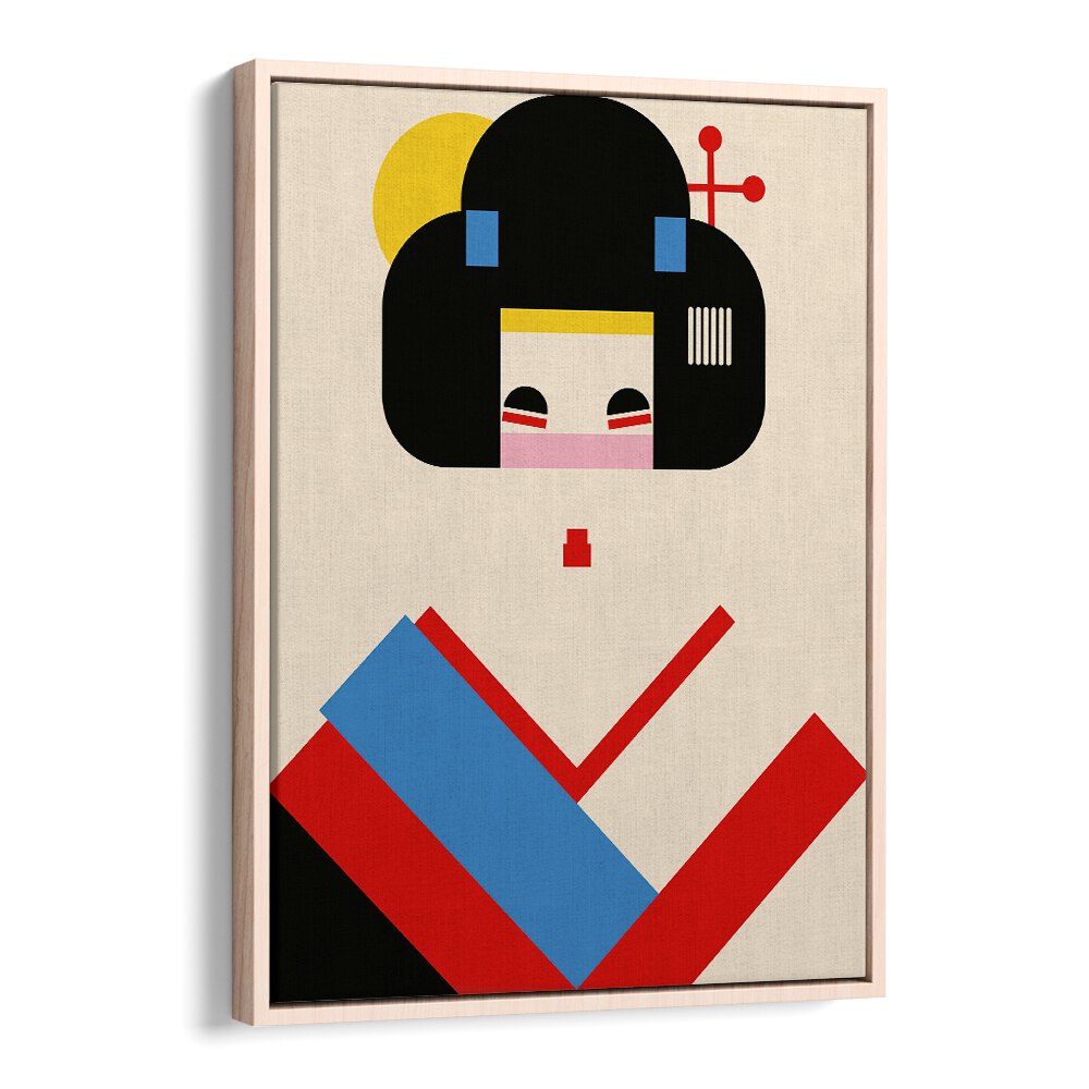 Elegant JAPANESE LADY II showcases vibrant colors, a striking piece from our JAPANESE PAINTINGS collection, perfect for any decor.