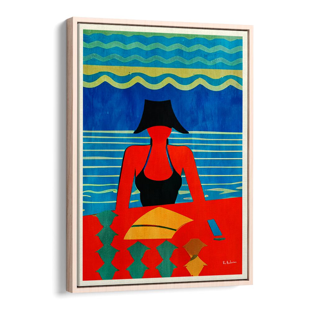 Vibrant READING, BEACH PAINTINGS artwork depicting a serene beach scene perfect for inspiring relaxation.