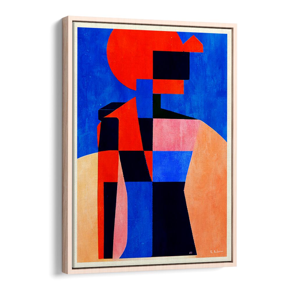 Vibrant abstract art piece from the FIGURE XI, PORTRAITS collection, showcasing unique human expressions and colors.