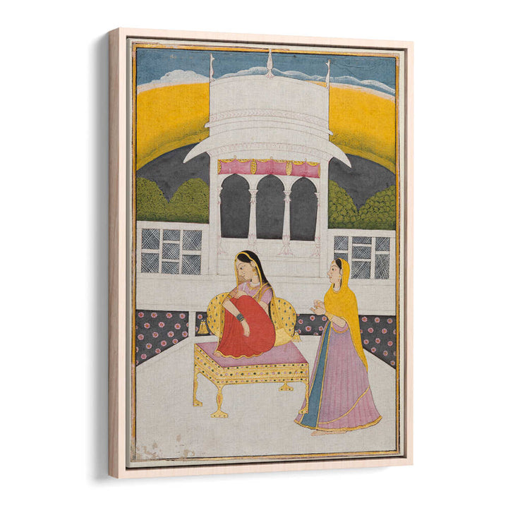 QUIET LONGING IN THE PAVILION , INDIAN ART PAINTINGS