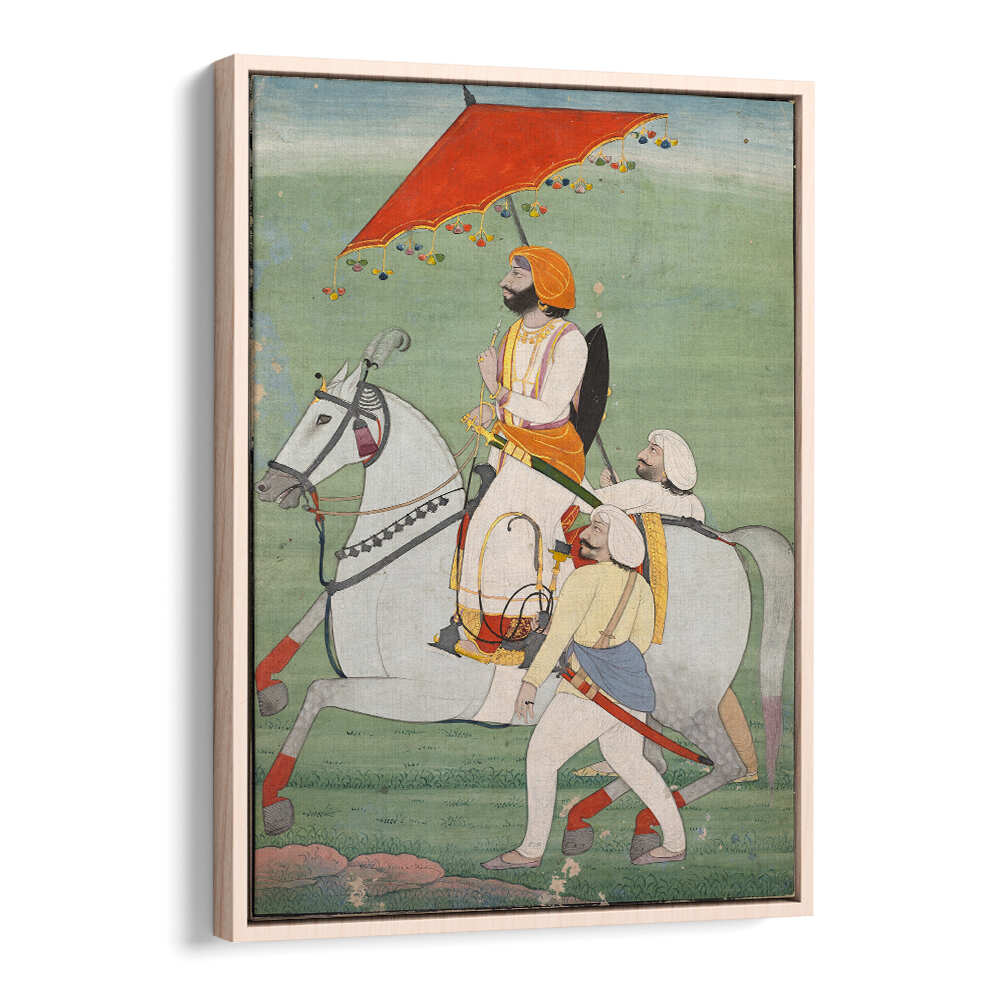 ROYAL PROCESSION UNDER THE CANOPY , INDIAN ART PAINTINGS