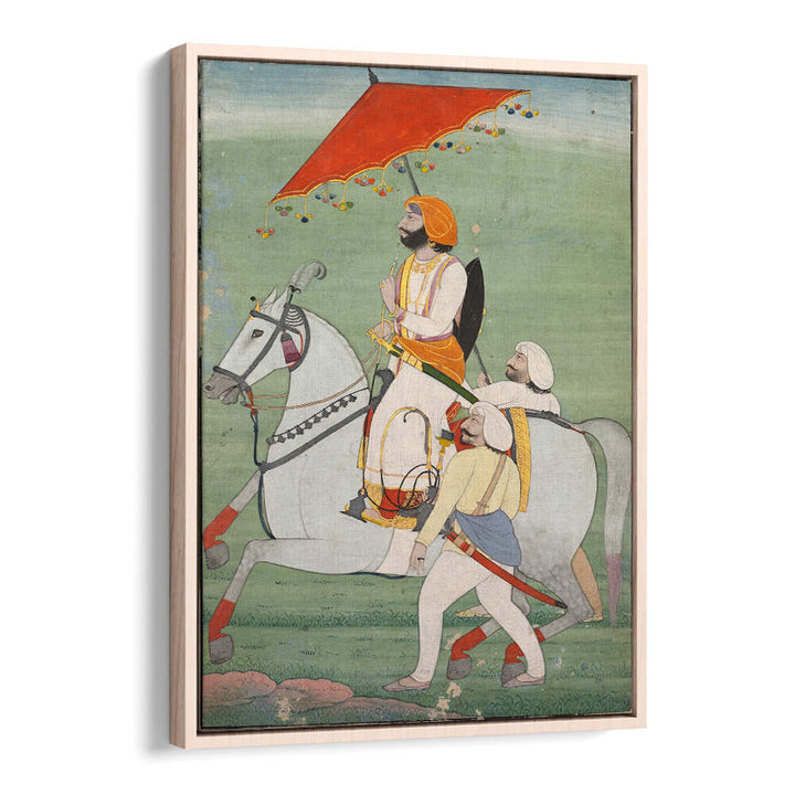 ROYAL PROCESSION UNDER THE CANOPY , INDIAN ART PAINTINGS