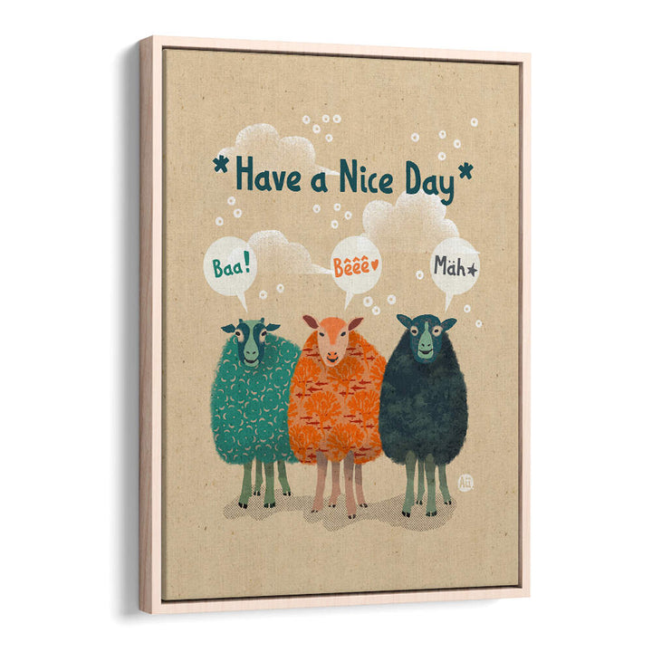 SHEEP'S CHEERFUL GREETING , KIDS ROOM PAINTINGS