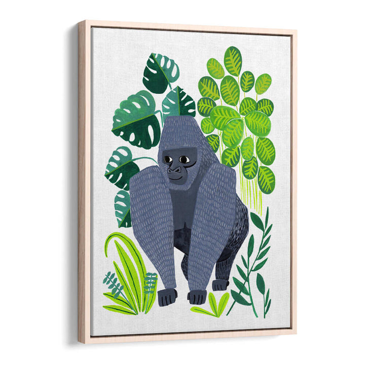 Vibrant SILVERBACK GORILLA KIDS ROOM PAINTINGS, perfect for creating a whimsical decor in your child's room.