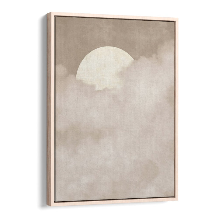 SOFT MOON ABOVE CLOUDS
