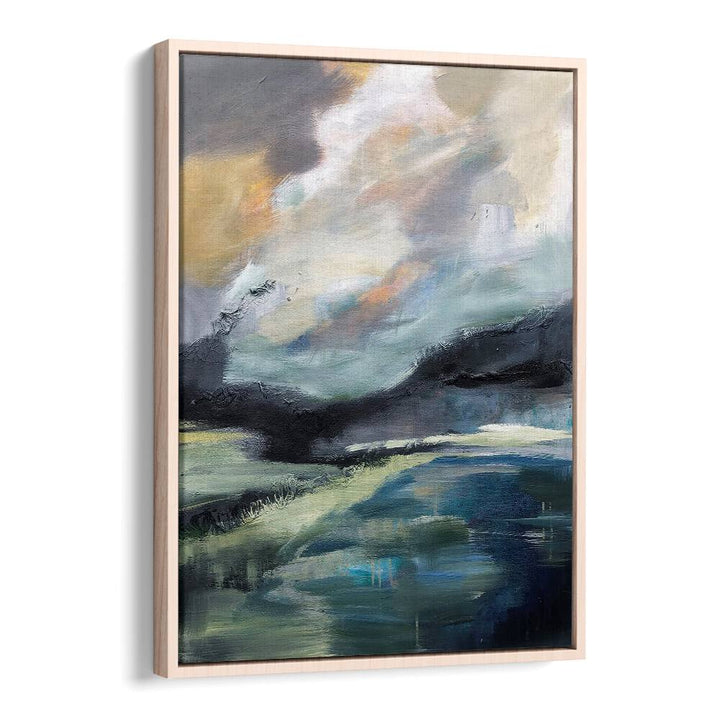 Abstract STORMY HORIZONS landscape paintings, enhancing home decor with nature's beauty and captivating colors.