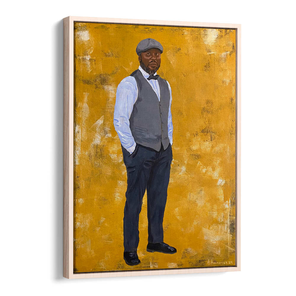 STYLISH MAN IN A CLASSIC OUTFIT , PORTRAITS & FIGURATIVE ILLUSTRATIONS