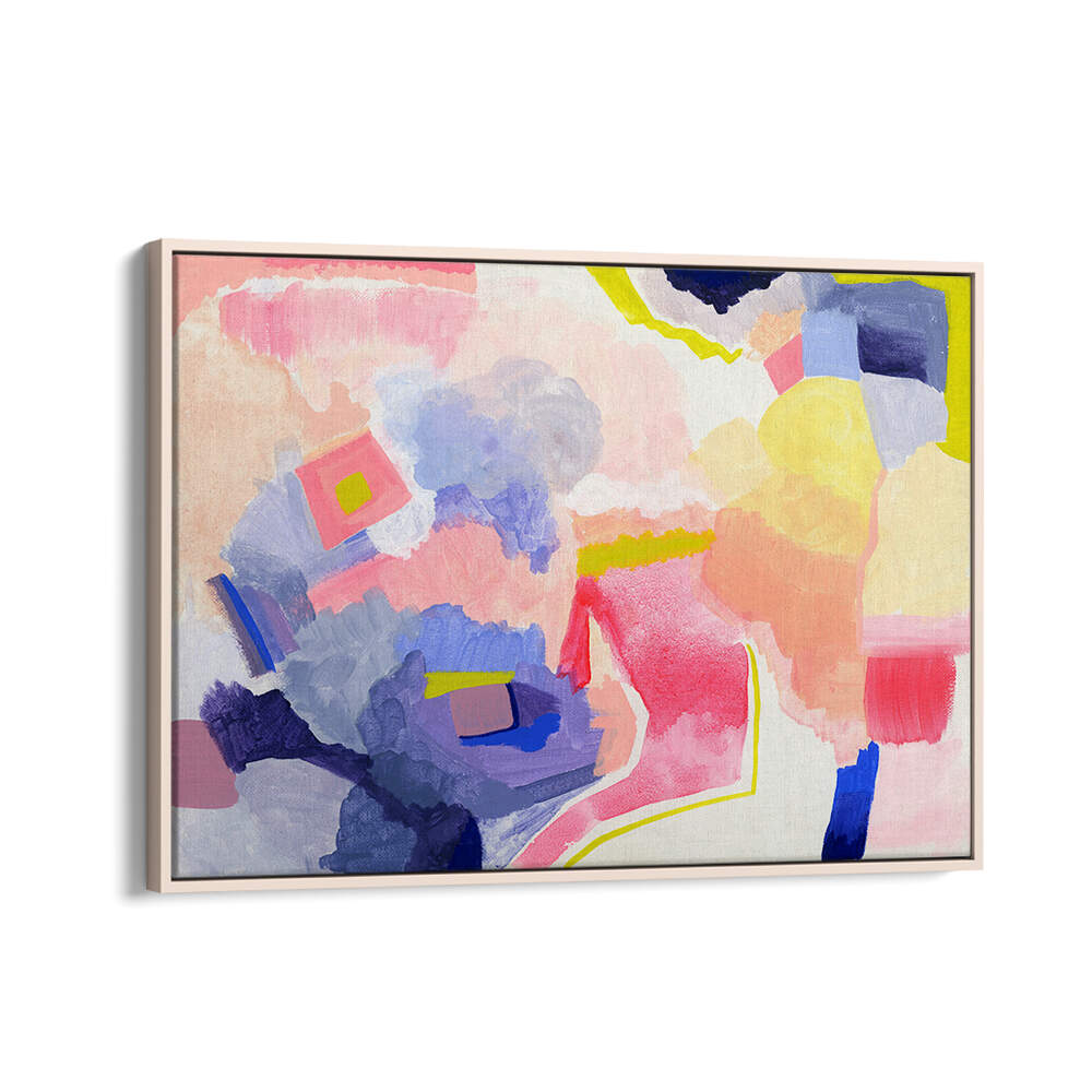 Bright and vibrant SUMMER HAZE, ABSTRACT PAINTINGS transform your space with colorful brush strokes and summer essence.