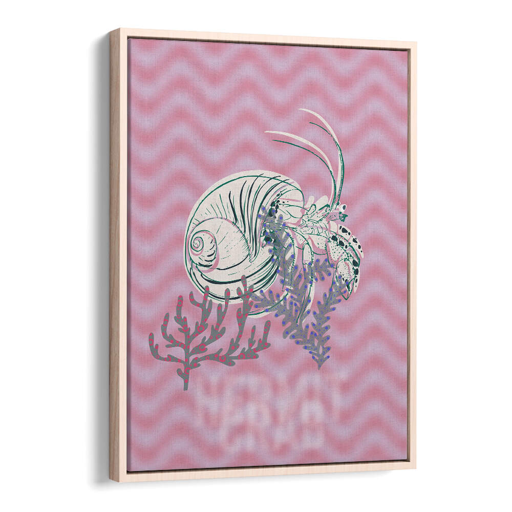 Vibrant SEA LIFE JOY, BEACH PAINTINGS featuring a seashell and coral, perfect for coastal-themed decor.