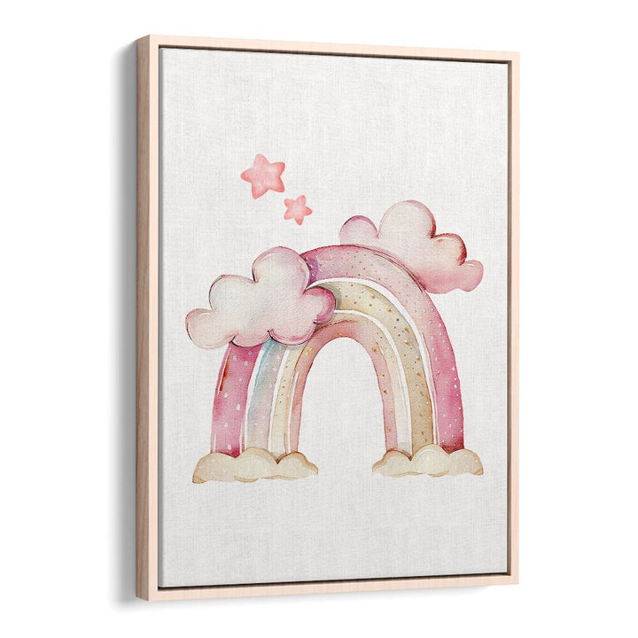 Enchanting STARRY PINK, KIDS ROOM PAINTINGS with vibrant hues and star motifs for a magical bedroom sanctuary.