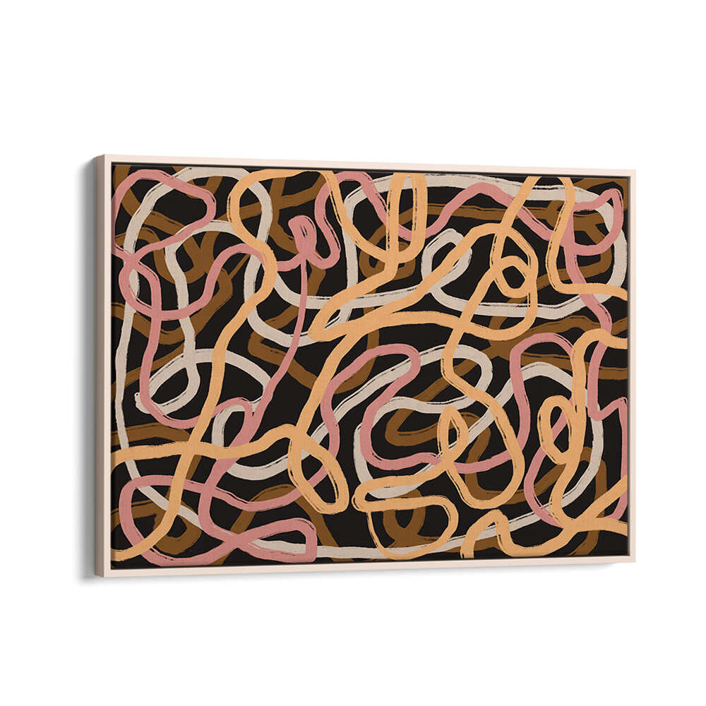 TANGLED COLORFUL LINES , ABSTRACT PAINTINGS